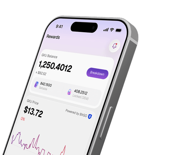 Phone screen showing rewards