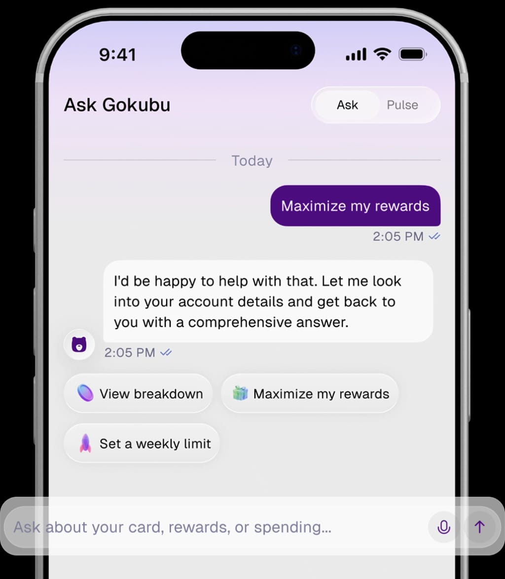 Ask Gokubu chat interface