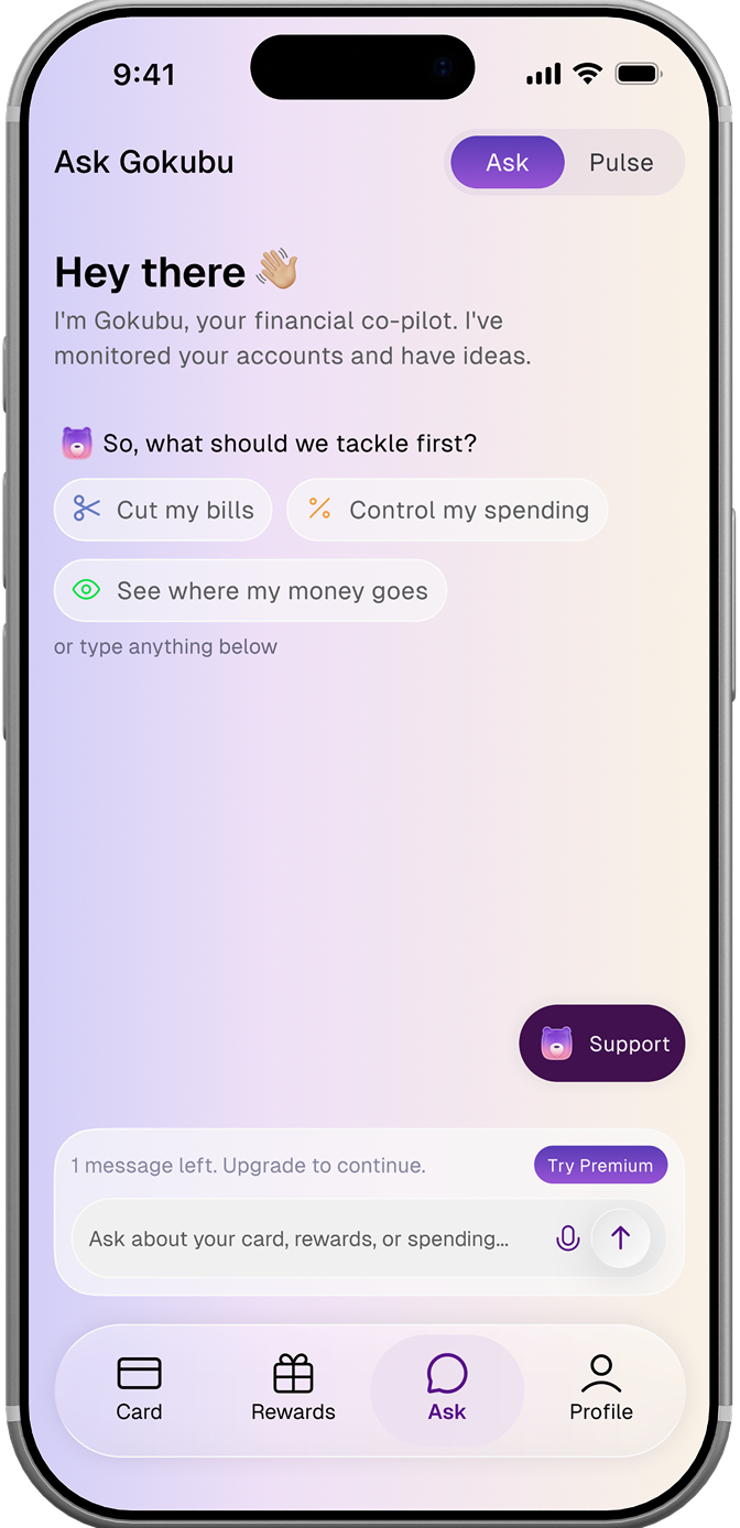 Gokubu app — Ask Anything